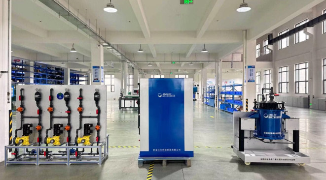 Qingdao J Environmental Protection Technology Co., Ltd. linha de produção da fábrica