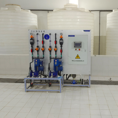 Sistema avançado de dosagem automática de polímeros para floculante PAC PMA no tratamento de águas residuais