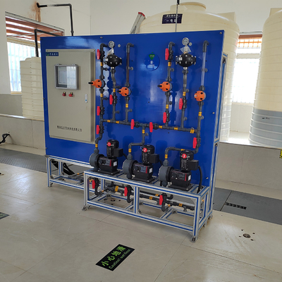Sistema de dosagem química automática integrada em polímero para controlo de dosagem de pó 20-250 kg