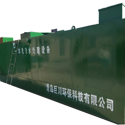 Equipamento de tratamento de águas residuais da MBBR de Shandong, em contentores, com 2900 kg de peso