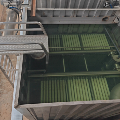 Estação de tratamento de águas residuais com equipamento de sistema de máquina de água e produtividade de 50 m3/dia