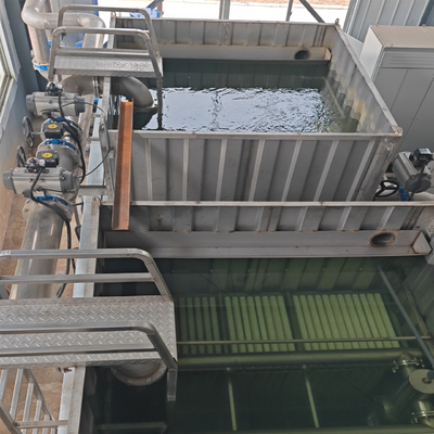 Estação de tratamento de águas residuais com equipamento de sistema de máquina de água e produtividade de 50 m3/dia