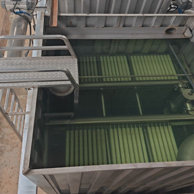 Instalação de tratamento de águas residuais MBR Industrial de cor personalizada para remoção de COD BOD NH-N