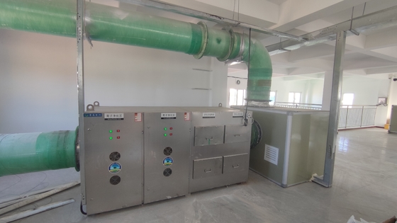 Equipamento de desodorização de iões de alta energia para o sistema de esgoto com biofiltro de componente central