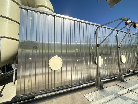 Máquinas de eliminação de gases de aço inoxidável 316 para instalações de esgoto ecológicas
